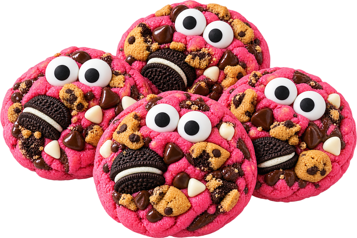 Pink Monster Cookie